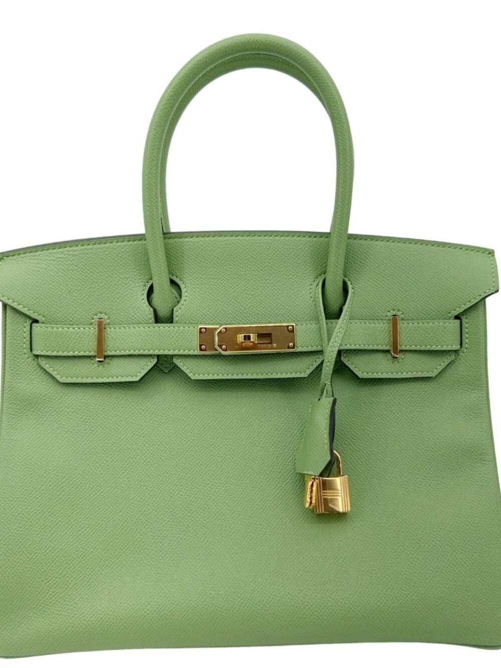 Hermes Birkin 30 Epsom Leather Tote Bag Green - Picture 1 of 13